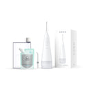 Ordo Hydro Sonic Water Flosser - White & Reusable Mouthwash Bottle & Concentrate Bundle