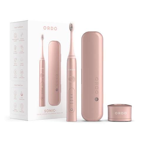 Ordo Sonic+ Toothbrush & Charging Travel Case - Rose Gold (Worth $139.98)