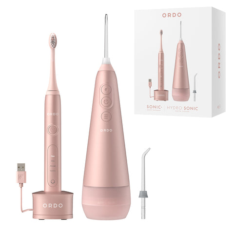 Ordo Sonic+ Toothbrush & Hydro Sonic+ Water Flosser - Rose Gold (Worth $199.98)