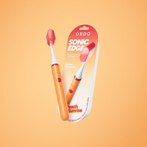 Ordo Sonic Edge Rechargeable Toothbrush - Peach Sunrise