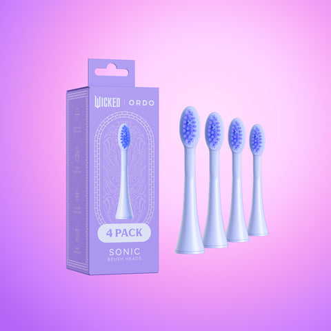 Ordo Sonic Brush Heads - Wicked Glinda Upland - Sonic Lite - 4 Pack