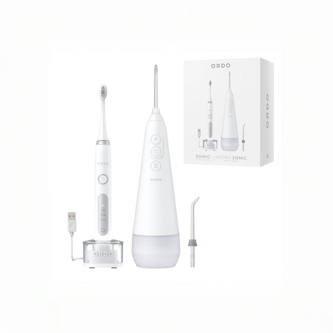 Ordo Sonic+ Toothbrush & Hydro Sonic+ Water Flosser - White (Worth $199.98)