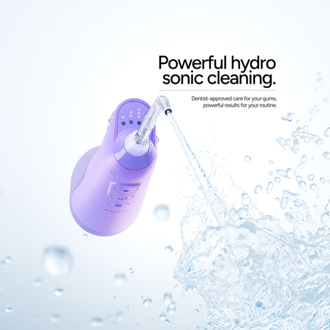 Ordo Hydro Sonic Water Flosser & Floss Tips Bundle - Pearl Violet