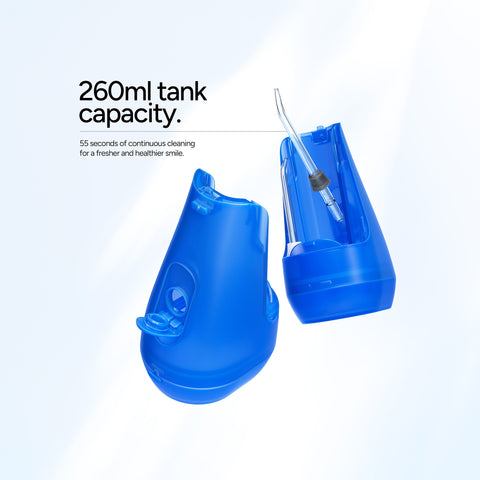 Ordo Hydro Sonic Water Flosser & Floss Tips Bundle - Arctic Blue
