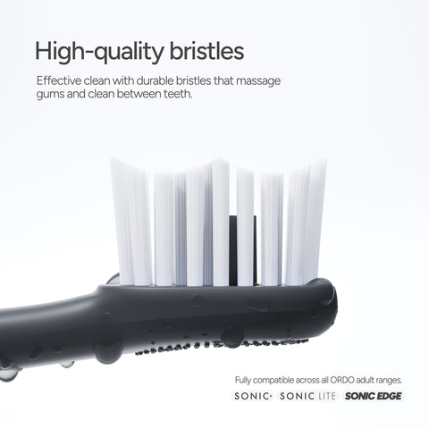 Ordo Sonic Brush Head Charcoal Grey | Stone 4x