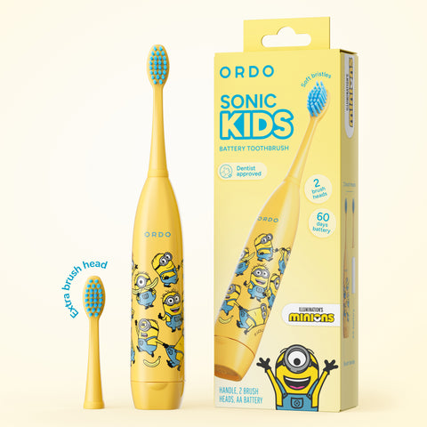 Minions Sonic Kids Battery Toothbrush - Yellow