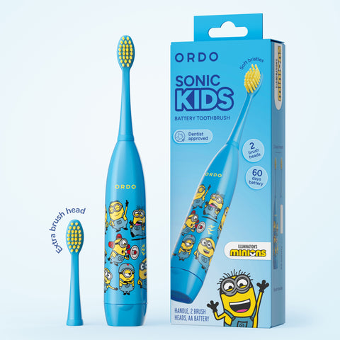 Minions Sonic Kids Battery Toothbrush - Blue