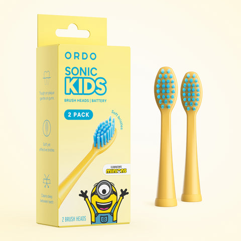 Minions Battery Brush Head x2 - Yellow