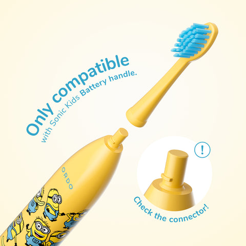 Minions Battery Brush Head x2 - Yellow