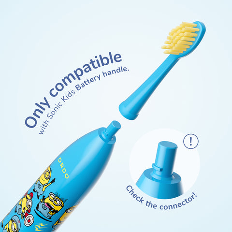 Minions Battery Brush Head x2 - Blue