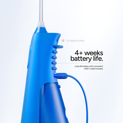 Ordo Hydro Sonic Water Flosser & Floss Tips Bundle - Arctic Blue