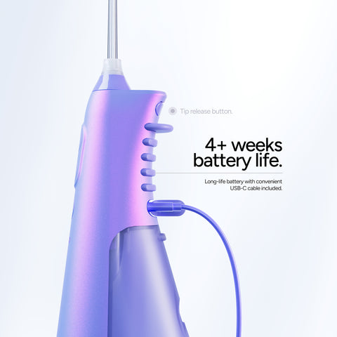 Ordo Hydro Sonic Water Flosser & Floss Tips Bundle - Pearl Violet