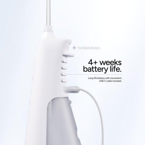 Ordo Hydro Sonic Water Flosser & 3x Floss Tips Dental Selection Bundle - White