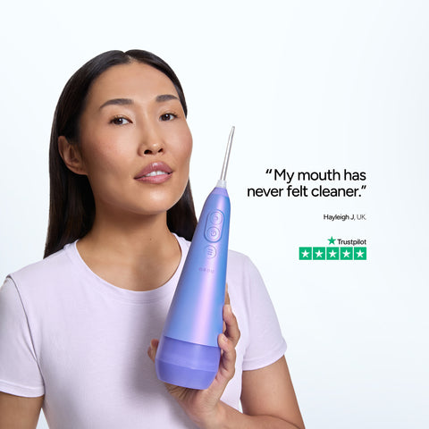 Ordo Hydro Sonic Water Flosser & Floss Tips Bundle - Pearl Violet