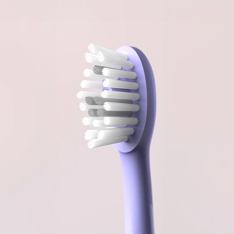 Ordo Sonic+ Toothbrush & 4x Brush Head Bundle - Pearl Violet