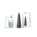 Ordo Hydro Sonic Water Flosser - Charcoal Grey & Reusable Mouthwash Bottle & Concentrate Bundle