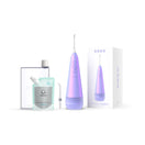 Ordo Hydro Sonic Water Flosser - Pearl Violet & Reusable Mouthwash Bottle & Concentrate Bundle