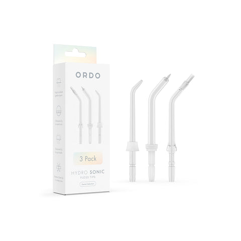 Ordo Hydro Sonic Water Flosser & Floss Tips Bundle - Charcoal Grey