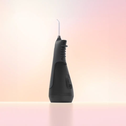 Ordo Hydro Sonic Water Flosser - Charcoal Grey & Reusable Mouthwash Bottle & Concentrate Bundle
