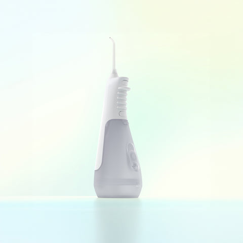 Ordo Hydro Sonic Water Flosser - White & Reusable Mouthwash Bottle & Concentrate Bundle