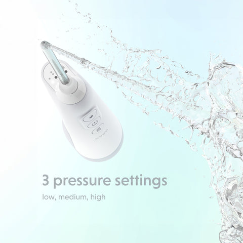 Ordo Hydro Sonic Water Flosser & 3x Floss Tips Dental Selection Bundle - White