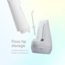 Ordo Hydro Sonic Water Flosser & 3x Floss Tips Dental Selection Bundle - White