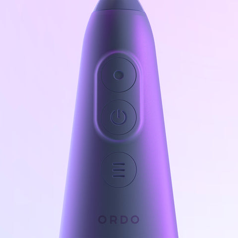 Ordo Hydro Sonic Water Flosser - Pearl Violet & Reusable Mouthwash Bottle & Concentrate Bundle