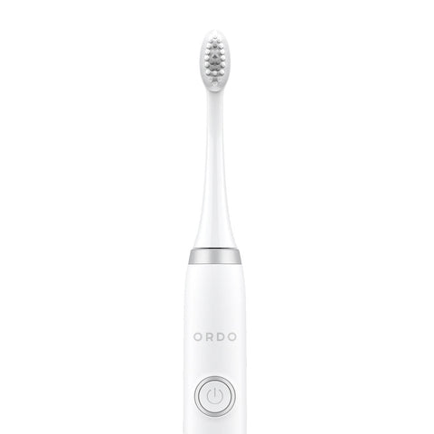 Ordo Sonic+ Toothbrush & 4x Brush Head Bundle - White/Silver