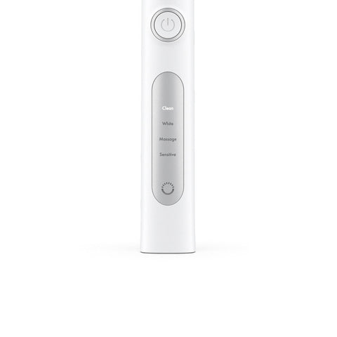 Ordo Sonic+ Toothbrush & 4x Brush Head Bundle - White/Silver