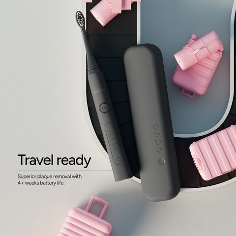 Ordo Sonic+ Toothbrush & Charging Travel Case - Charcoal Grey (Worth $139.98)