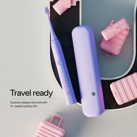 Ordo Sonic+ Toothbrush & Charging Travel Case - Pearl Violet (Worth $139.98)