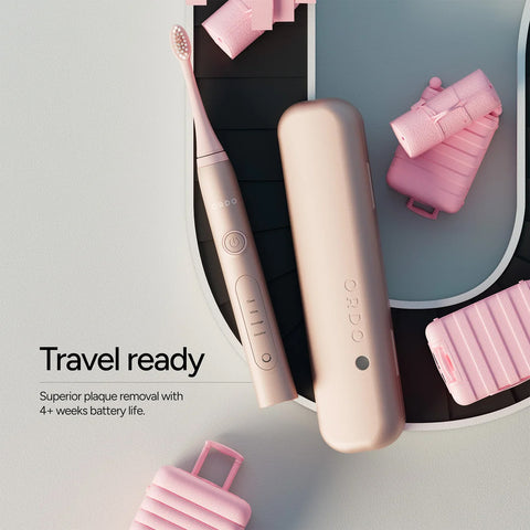 Ordo Sonic+ Toothbrush & Charging Travel Case - Rose Gold (Worth $139.98)
