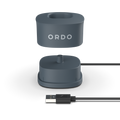 Ordo Charcoal Grey Sonic+ Charging Base split into 3 components
