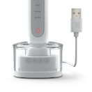 Ordo White/Silver Sonic+ Toothbrush in Sonic+ Charging Base